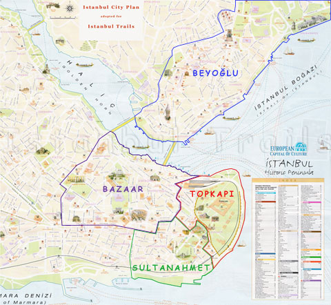 Istanbul City Center Map