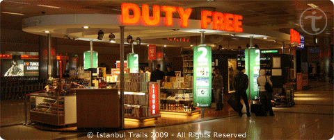 Duty-Free shop at the Atatürk International Airport, Istanbul, Turkey