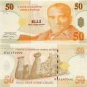 Banknote of 50 New Turkish Lira.