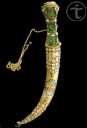 The Topkapi Dagger in the Treasury of the Topkapi Palace, Istanbul, Turkey