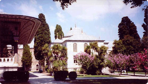 Impression of the Third Court in Istanbul's Topkapi Palace, Turkey