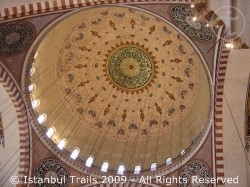 The dome of the Süleymaniye Mosque in Istanbul, Turkey