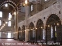 The prayer room of the Süleymaniye Mosque in Istanbul, Turkey