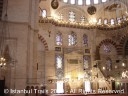 The main area of the Süleymaniye Mosque in Istanbul, Turkey