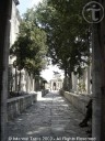 Entrance to the graveyard and mausoleums of the Süleymaniye Mosque in Istanbul, Turkey
