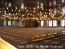 Inside view of the Blue Mosque, Istanbul, Turkey.