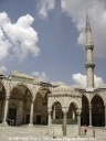 The courtyard (with fountain) of the Blue Mosque, Istanbul, Turkey.