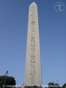 Egyptian obelisk (of Thutmosis III) at the hippodrome in Istanbul, Turkey