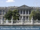 View from the Bosphorus of Dolmabahçe Palace in Istanbul, Turkey