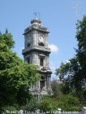 Clock tower of Dolmabahçe Palace in Istanbul, Turkey