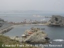 Aerial view of Şile by the Black Sea in Istanbul, Turkey