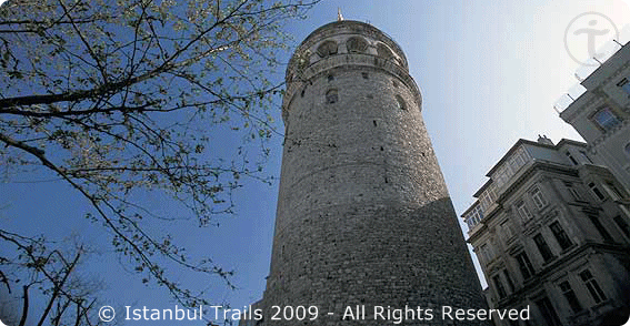 The Galata Tower provides magnificent panoramic views of Istanbul, Turkey.
