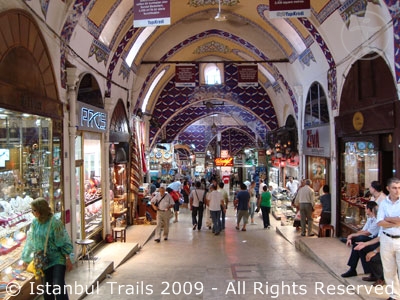 Video of the Grand Bazaar in Istanbul, Turkey.