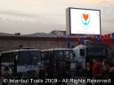The police is omnipresent on Taksim Square in Istanbul, Turkey.
