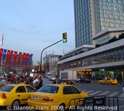 Video of Taksim in Istanbul, Turkey.