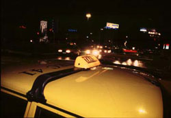 Official taxis is Istanbul always have a taxi sign on the roof of the car.