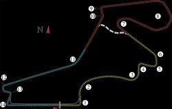 Istanbul Park racetrack layout.